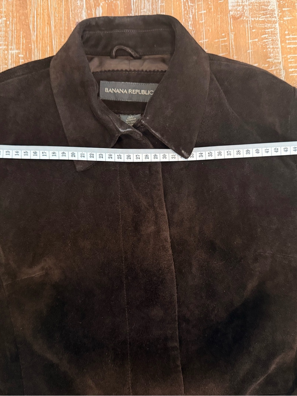 Banana Republic Beautiful Vintage Dark Brown 100% leather Suede Women's Jacket - Picture 11 of 14